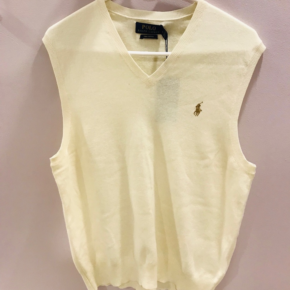 NEW Men’s RALPH LAUREN Polo Sweater Vest, Medium.